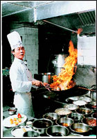 Chef Hsuing Chan Khyage at The Great Wall.
