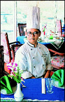Chef Gurang of the Pearl Of The Orient (below).