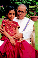 Mr. A. S. Raja, Visakhapatnams 
grand old man, and his granddaughter A. Shriya.