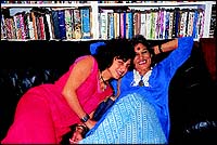 Dolly Thakore and Avantika Akerkar cosy-up for a discussion on 
the Vagina Monologues.