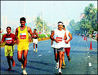 The business tycoon running along Marine Drive in Bombay and holding his own comfortably against professional athletes. I told myself, Karna hai!, Anil Ambani said later.