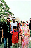 Anil Ambani rejoices with family members, mother Kokilaben Ambani, brother-in-law Dattaraj Salgaocar and son Anshul... who also ran the 7-km Dream Run with his father.