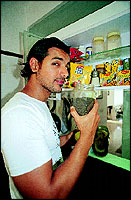 John Abraham cannot cook... but he claims to be able to find his way about the kitchen at home!