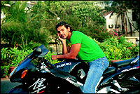 All boys dream big! Johns is to make a trip around the world on his Suzuki Hayabusa 1,300 cc motorbike some day soon.