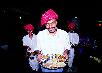 Chef Hemji Maharaj, the gifted Rajasthani cook of 
the Golden Star kitchen.