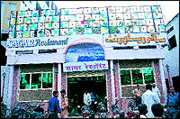 Sagar Restaurant at Buddilane 
in Aurangabad and the two brother who run the place.