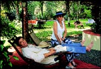 Their home in Alibaug is a simple, unpretentious heaven. The Des share a few moments after lunch and before they catch the hovercraft back to Bombay.