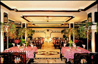 The Dakshin restaurant at Quality Inn, Daspalla.