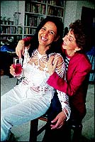 Sabira Merchant and Sharon Prabhakar share more than a drink.