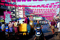 Calicut is an amazingly colourful city, it deals in old brass and earthenware, in coconut and jackfruit bark used to make matchsticks, in grinding stones and religions.