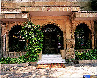 Khyber, at Kalaghoda, has become a landmark in Bombay for Indian food. Chef Amol Patil is particularly proud of his Baked Red Snapper and Khyber Raan, and the Pomfret fried in Green Masala (opposite page).