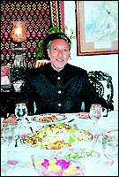 Mir Jaffar Imam sits down to a Surti nawabi meal. It is a cuisine he is fond of and familiar with, and which he can cook himself, being a connoisseur of all good things in life... especially the royal food of his ancestors!
