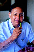 Praful remembering his mothers cooking as he bites into a Raiwala Marcha!