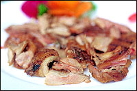 Jasmine-flavoured Smoked Duck.