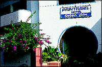 The entrance to the Printravel Hotel that was started by Dinshawji Naoroji Printer in 1958.
