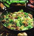 Stir-fried greens